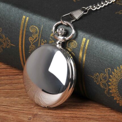 아라비아 숫자 은색 체인 목걸이 회중시계_여행 기념품 쥬얼리 영화